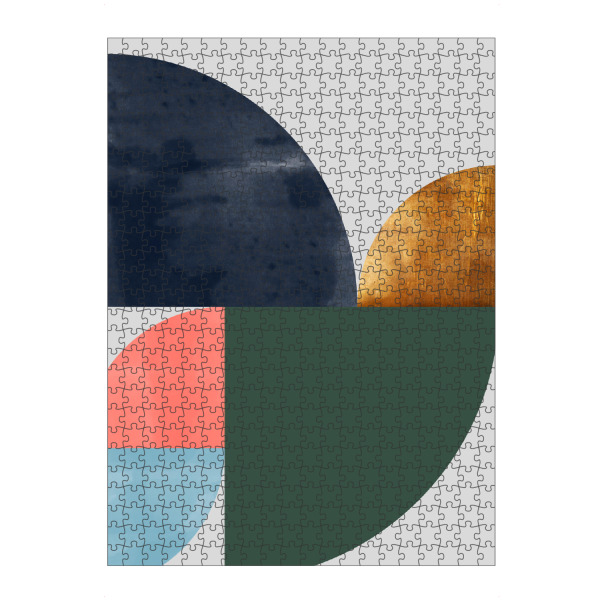 Puzzle Ravensburger "Colorful abstraction" artboxONE - Abstrakt,Geometrie - Abstrakt,Modern,Muster,Kreise,Geometrisch,Geometry,Abstract,Circles,Form