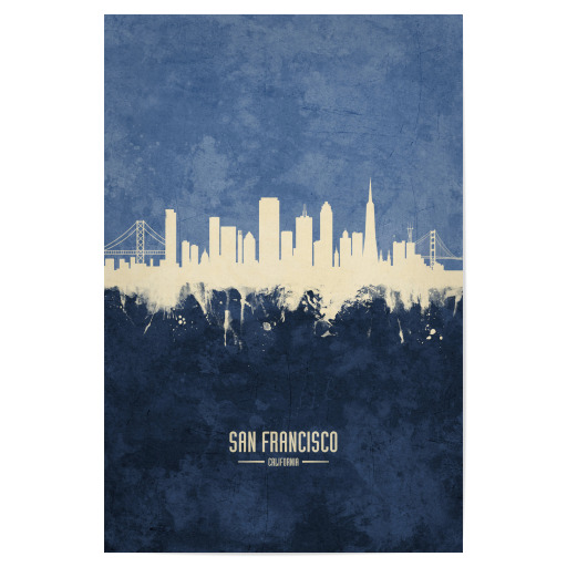 San Francisco Skyline Navy