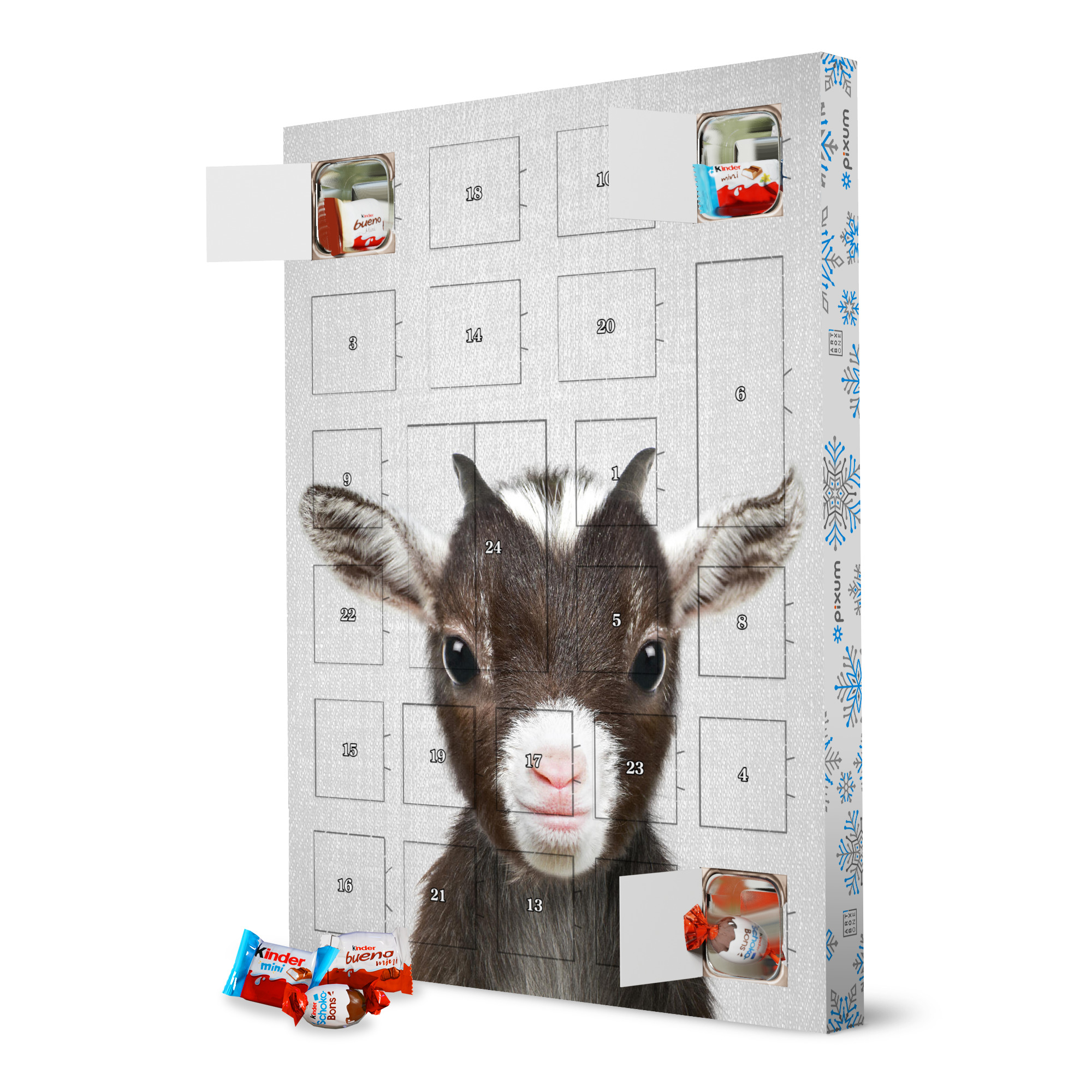 Adventskalender XXL mit Produkten von Kinder Baby Goat - Colorful artboxONE Adventskalender Für Kinder