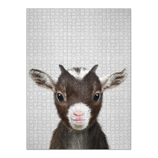 Puzzle Ravensburger "Baby Goat - Colorful" artboxONE - Für Kinder,Tiere