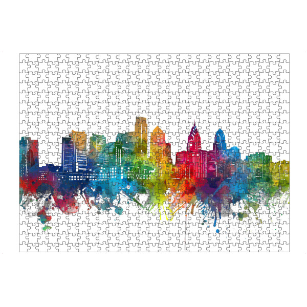 artboxONE Puzzle "Philadelphia skyline colorful" artboxONE - Städte,Reise,Abstrakt,Architektur