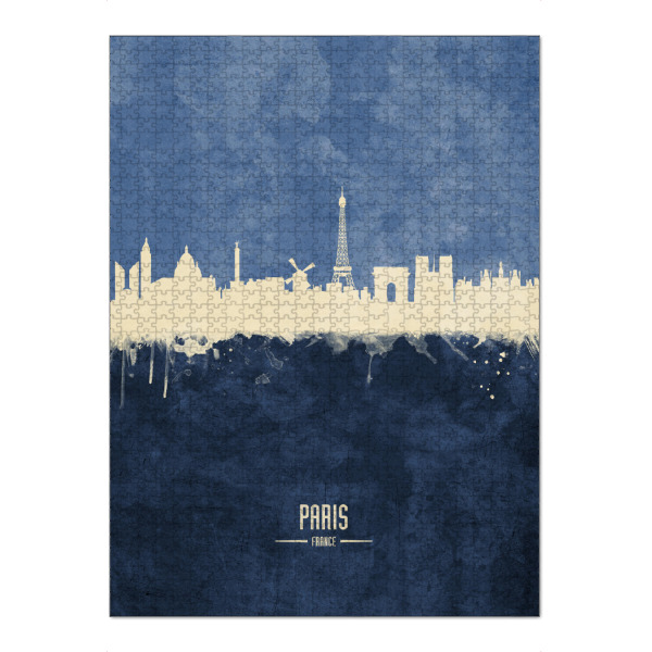 Puzzle Ravensburger "Paris Skyline Navy" artboxONE - Städte / Paris - Paris,France - Bild paris