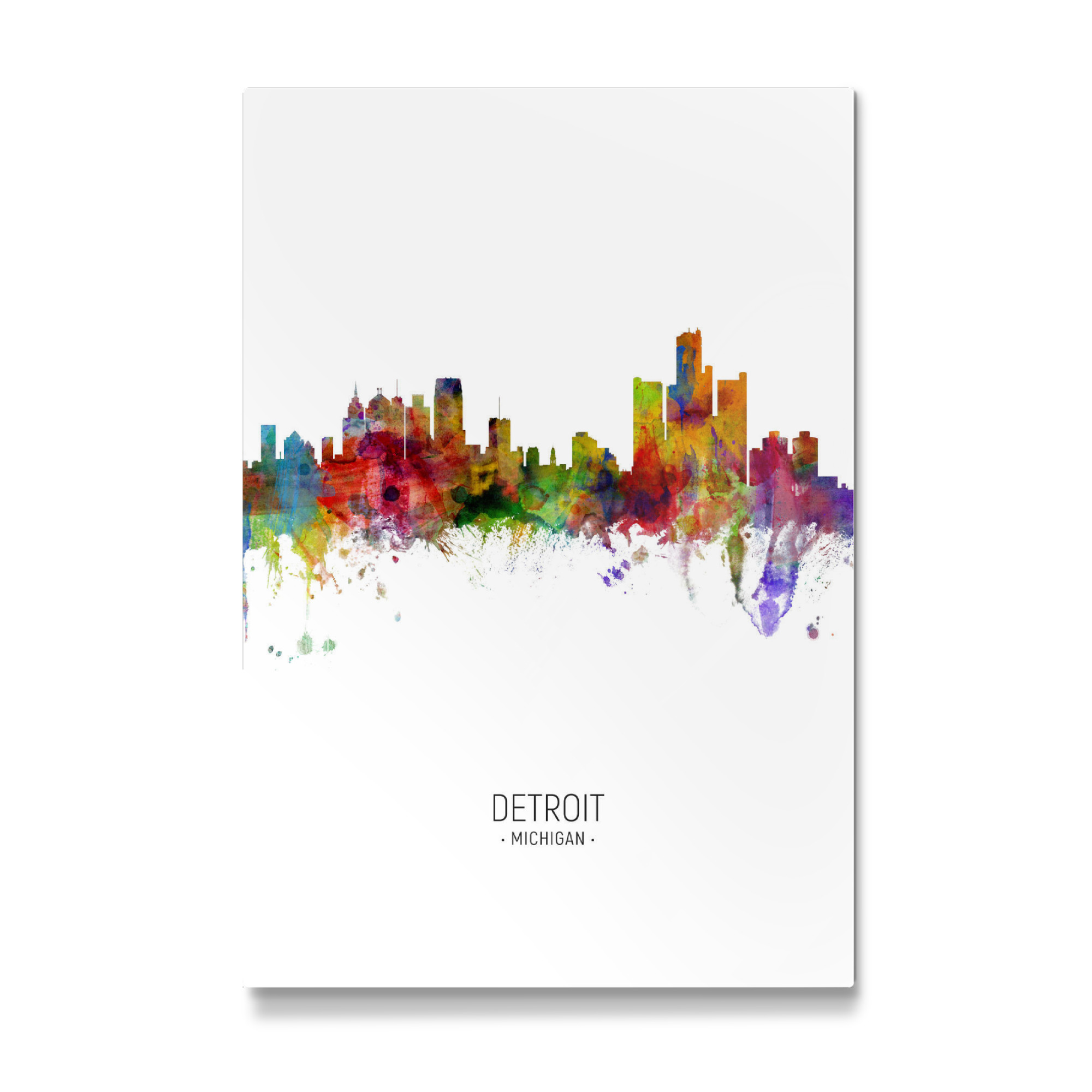 Galerie-Print "Detroit Skyline Portrait" 30x20 cm artboxONE