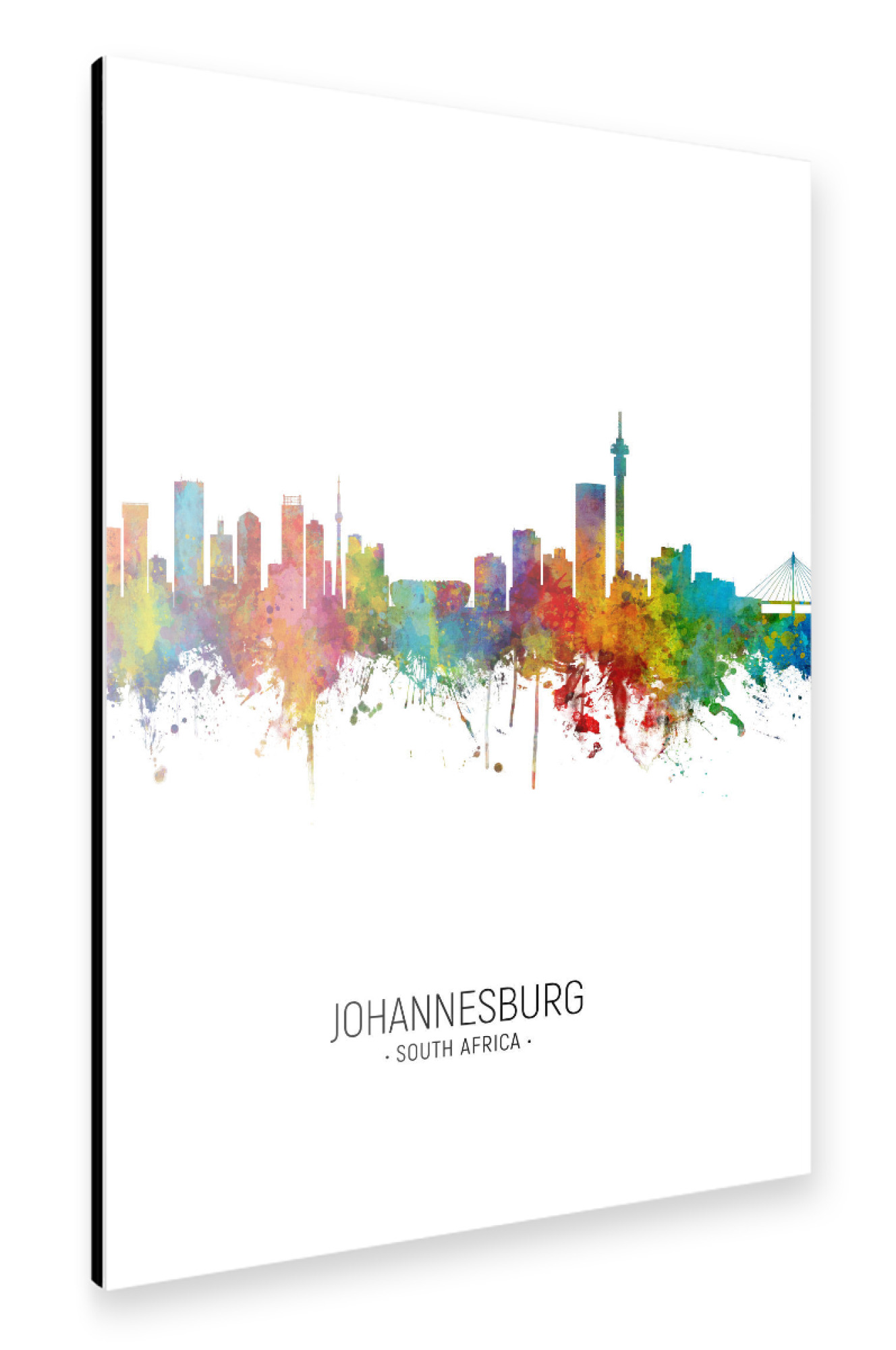 Alu-Dibond "Johannesburg Skyline Portrait" 75x50 cm artboxONE