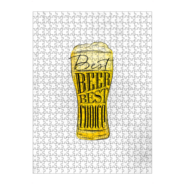 Puzzle Ravensburger "Best beer" artboxONE - Schwarzweiß,Essen & Trinken / Alkohol
