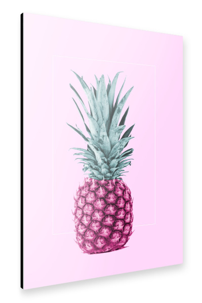 Alu-Dibond "PineapplePINK" 30x20 cm artboxONE