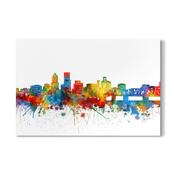 Galerie-Print "Portland skyline watercolor" 30x20 cm artboxONE