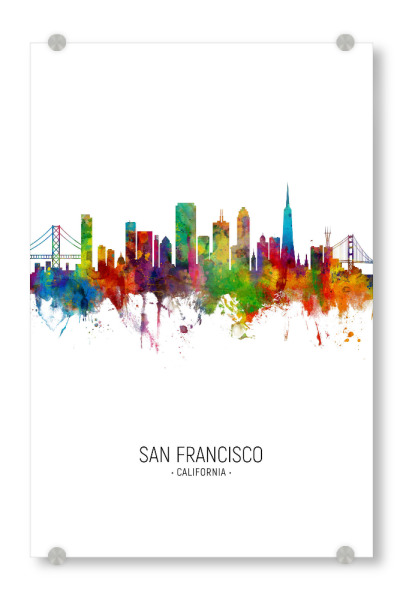 Acrylglasbild "San Francisco Skyline Portrait" artboxONE - Städte / San Francisco
