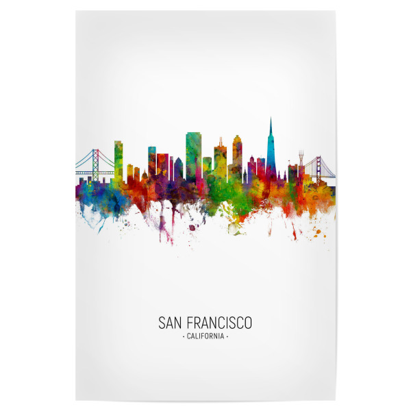 Poster 30x20 cm "San Francisco Skyline Portrait" artboxONE - Städte / San Francisco