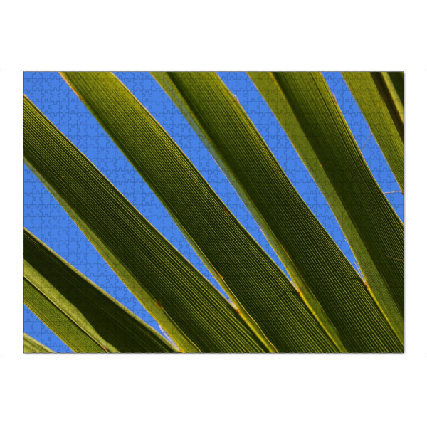 Puzzle Ravensburger "Palmenblatt mit Himmel" artboxONE - Natur,Floral - Palmenblatt,Pflanze,Palme - Bild palmenblatt