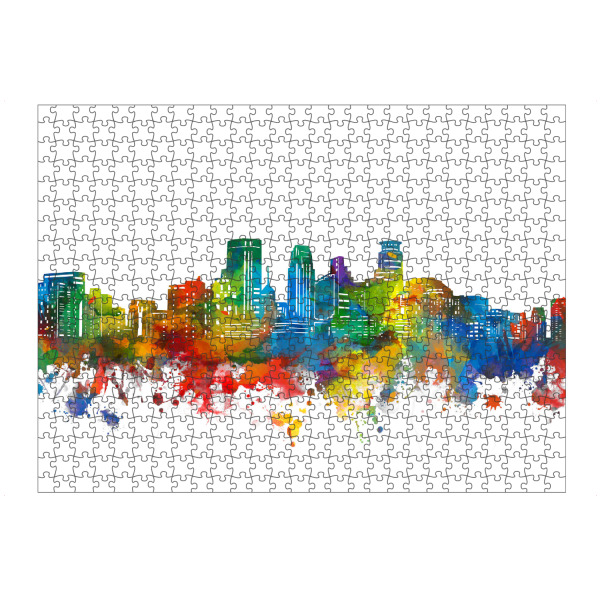 artboxONE Puzzle "Minneapolis skyline watercolor" artboxONE - Städte,Reise