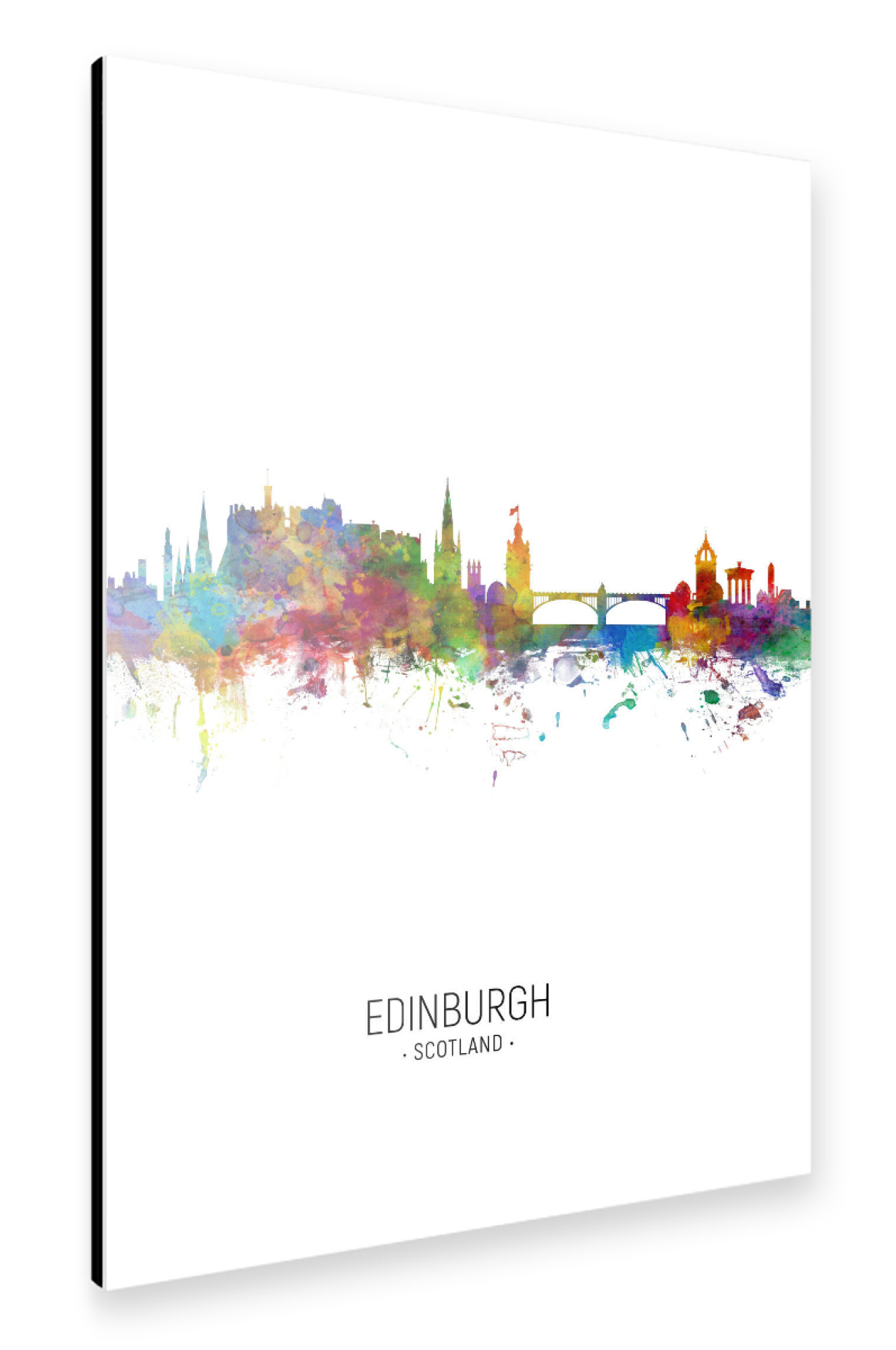 Alu-Dibond "Edinburgh Skyline Portrait" 30x20 cm artboxONE