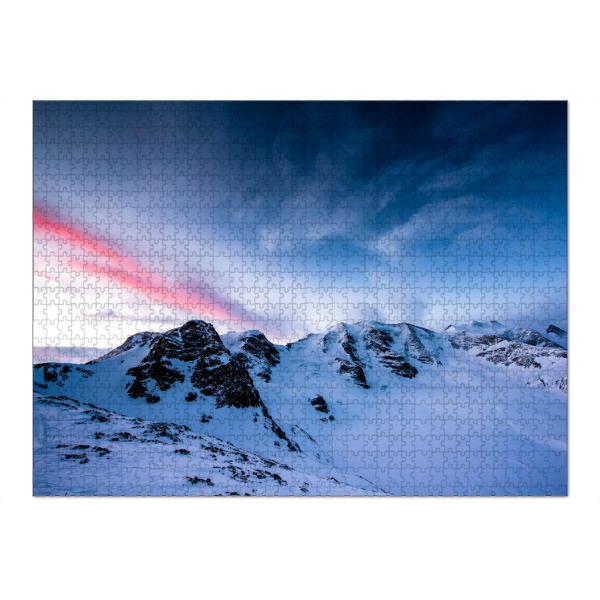 Puzzle Ravensburger "Piz Palu with sunrise" artboxONE - Natur