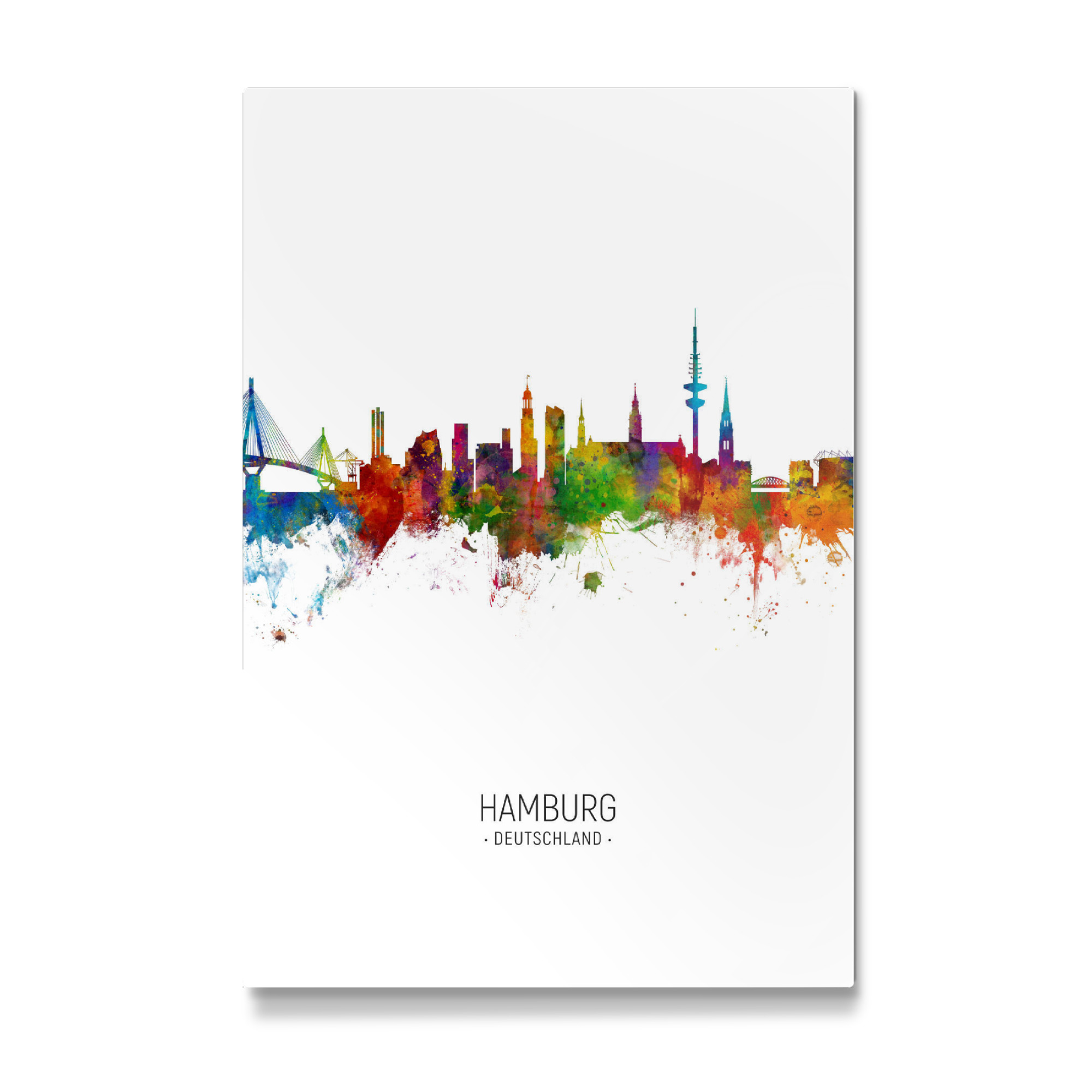 Galerie-Print "Hamburg Skyline Portrait" 75x50 cm artboxONE