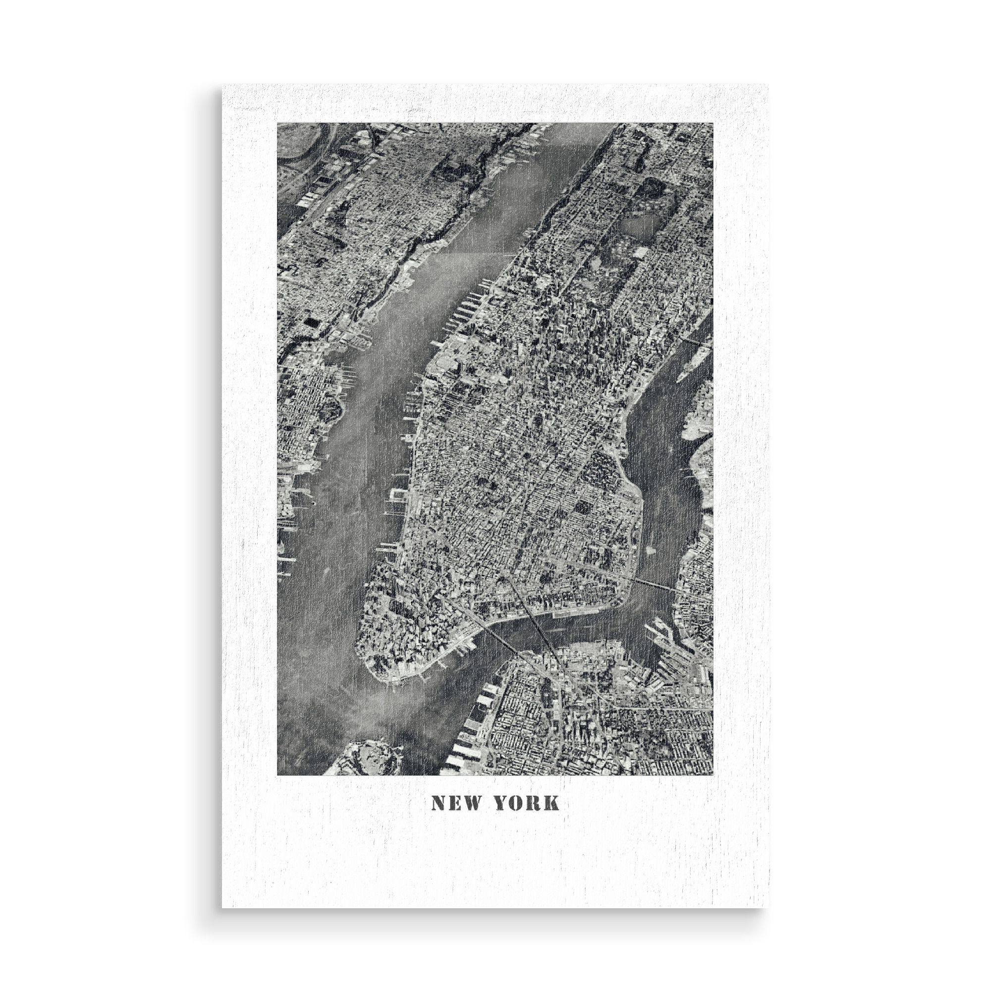 Holzbild "NEW YORK Vintage" artboxONE - Städte / New York,Schwarzweiß - Newyork,Usa,City,Metropole,Stadt