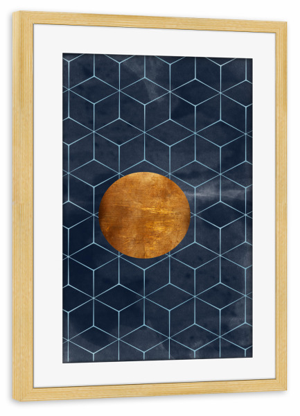 Poster mit Rahmen kiefer "Greta no.Four" artboxONE - Abstrakt,Geometrie