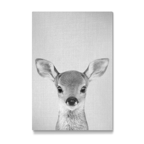 Galerie-Print "Baby Deer - Black & White" 30x20 cm artboxONE