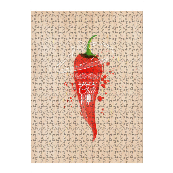 artboxONE Puzzle "Watercolor hot chili pepper" artboxONE - Essen & Trinken / Obst & Gemüse,Lustig