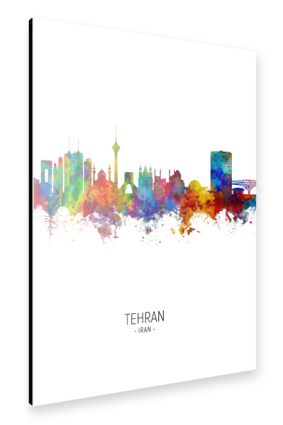 Alu-Dibond "Tehran Skyline Portrait" 30x20 cm artboxONE