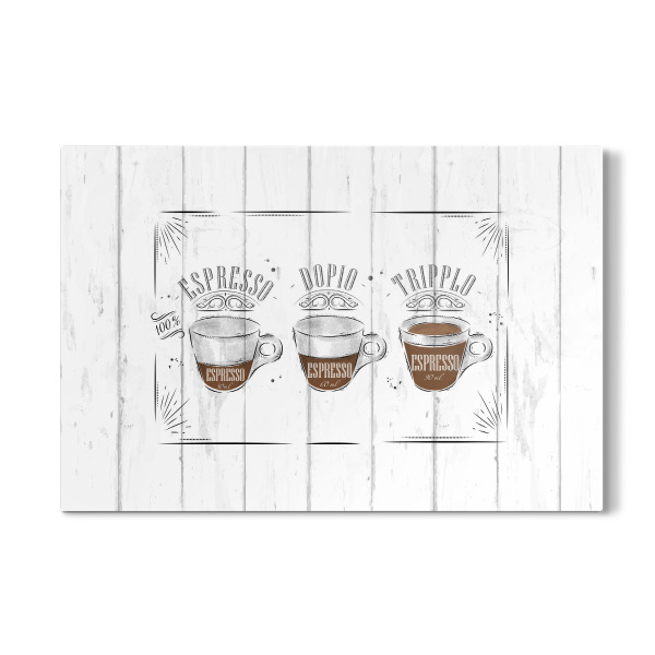 Galerie-Print "Coffee espresso, doppio wood" 30x20 cm artboxONE