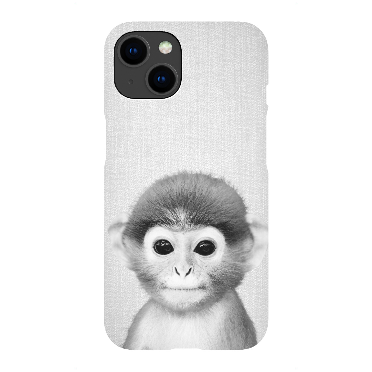 "Baby Monkey - Black & White"für iPhone - Premium-Case Handyhülle artboxONE