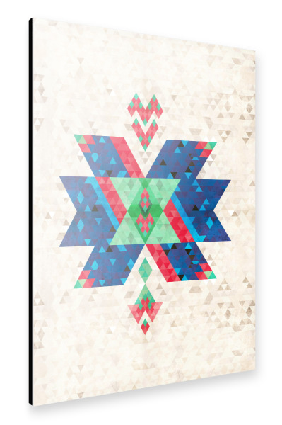 Alu-Dibond "Bohemian Kilim Cross" 30x20 cm artboxONE