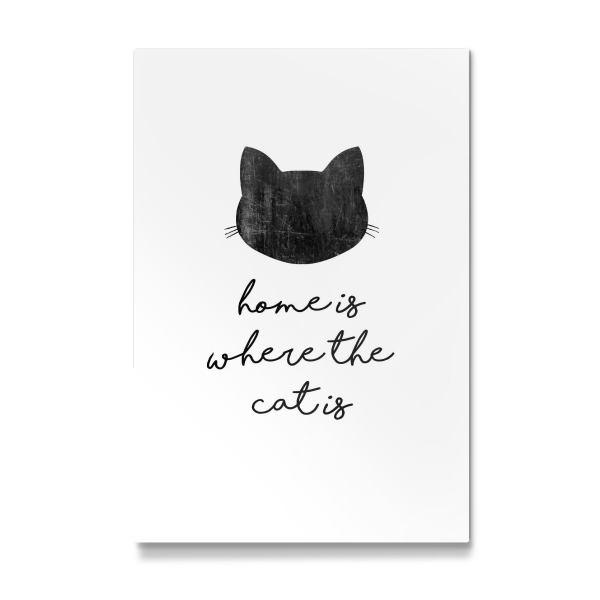 Galerie-Print "Home Is Where The Cat Is" 30x20 cm artboxONE