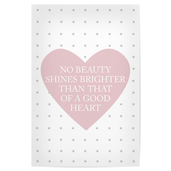 Poster 30x20 cm "A good heart" artboxONE - Typografie,Liebe
