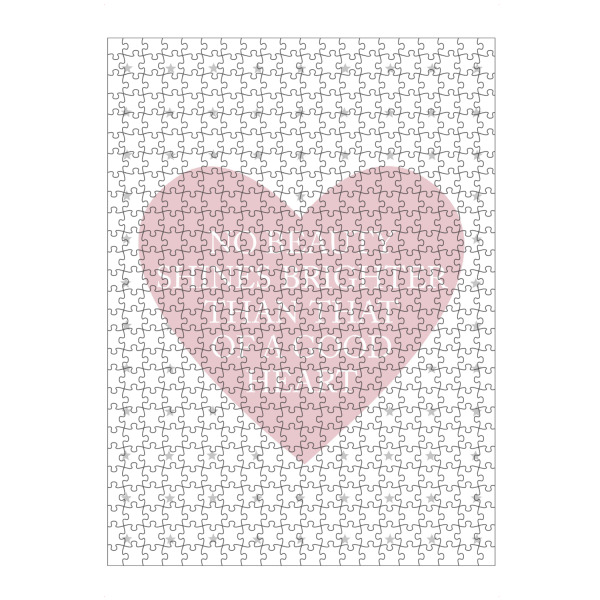 artboxONE Puzzle "A good heart" artboxONE - Typografie,Liebe