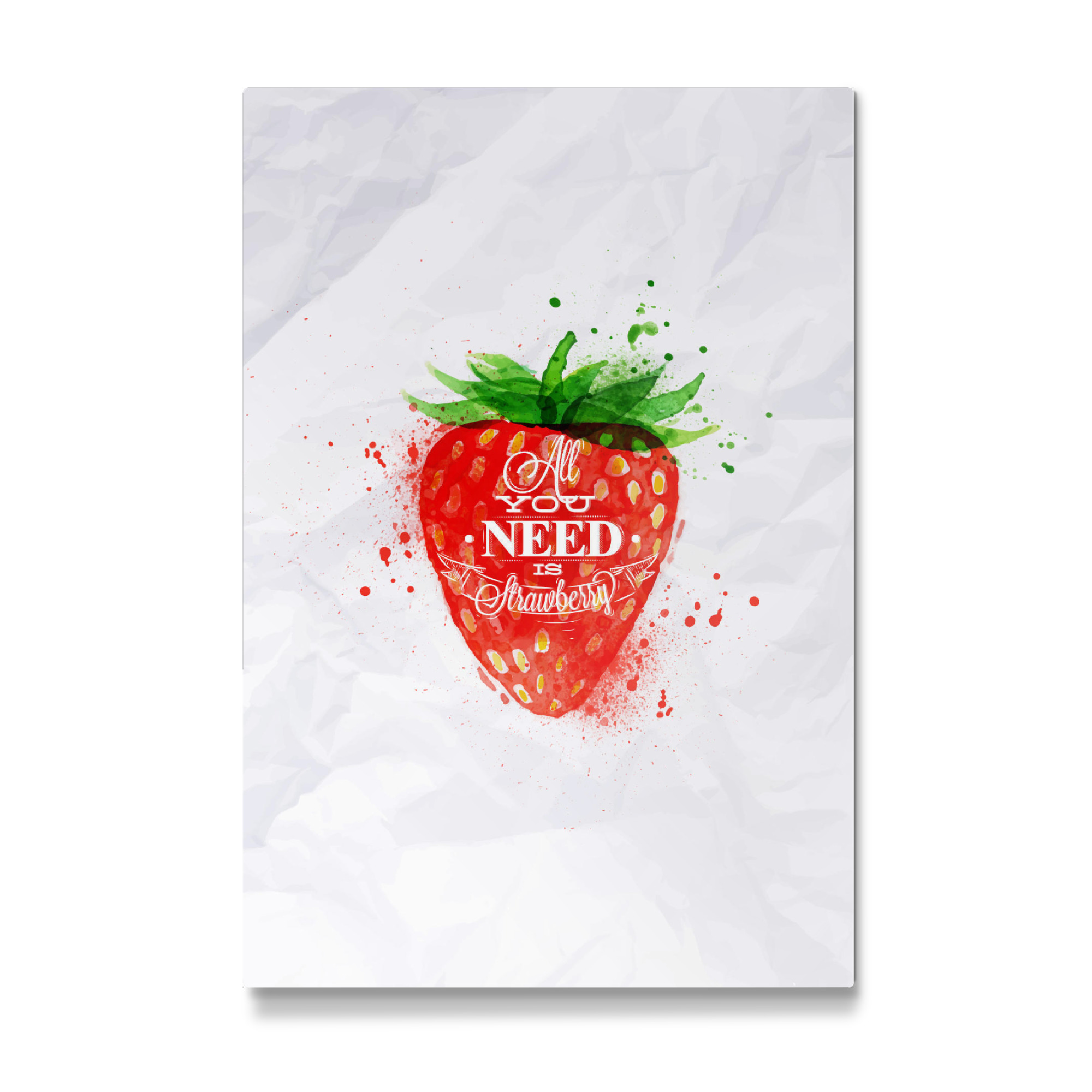 Galerie-Print "Watercolor juicy strawberry" 75x50 cm artboxONE