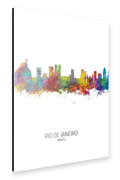 Alu-Dibond "Rio de Janeiro Skyline Portrait" 30x20 cm artboxONE