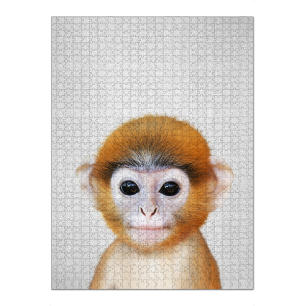 Puzzle Ravensburger "Baby Monkey - Colorful" artboxONE - Für Kinder,Tiere