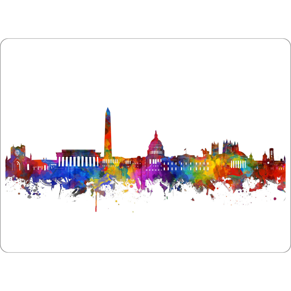 Tischset "Washington dc skyline watercolor" artboxONE - Städte,Städte / Washington