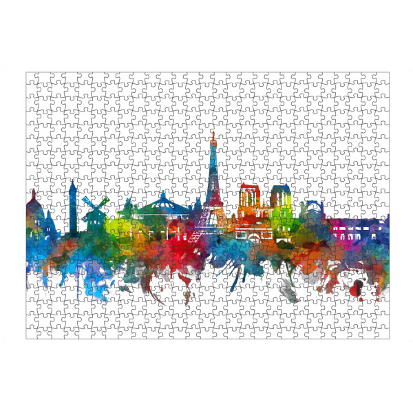 Puzzle Ravensburger "Paris skyline colorful" artboxONE - Städte,Abstrakt,Architektur,Städte / Paris