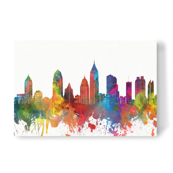 Leinwandbild "Atlanta skyline watercolor" artboxONE - Städte,Reise