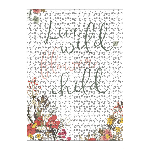 artboxONE Puzzle "Live wild flowerchild" artboxONE - Typografie,Für Kinder