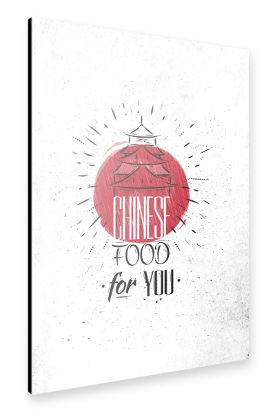 Alu-Dibond "Chinese food house" 30x20 cm artboxONE