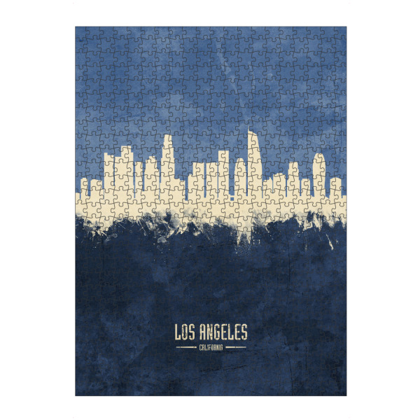 Puzzle Ravensburger "Los Angeles Skyline Navy" artboxONE - Städte / Los Angeles