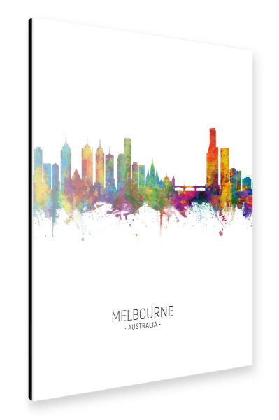 Alu-Dibond "Melbourne Skyline Portrait" 30x20 cm artboxONE