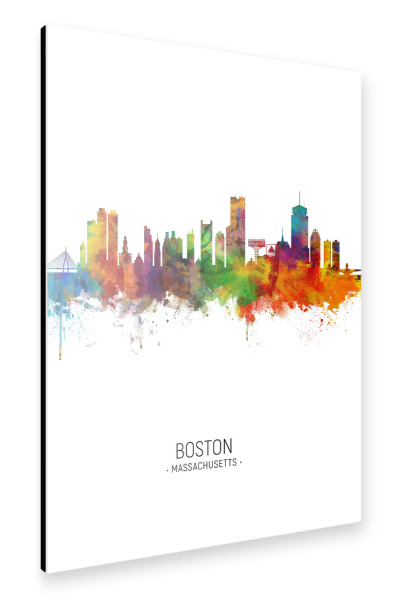 Alu-Dibond "Boston Skyline Portrait" 30x20 cm artboxONE