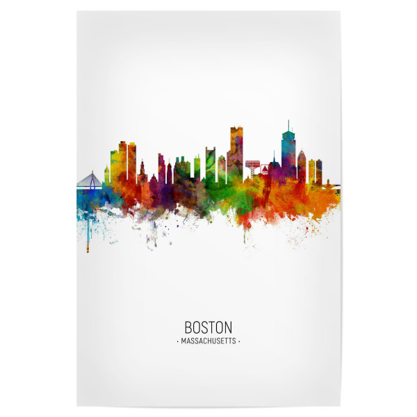 Poster 30x20 cm "Boston Skyline Portrait" artboxONE - Städte / Boston