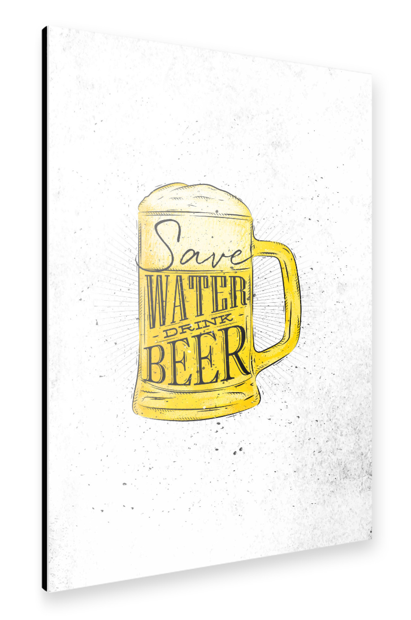 Alu-Dibond "Drink beer" 75x50 cm artboxONE
