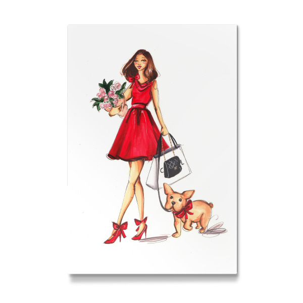 Galerie-Print "Valentines Day with Frenchie" 30x20 cm artboxONE