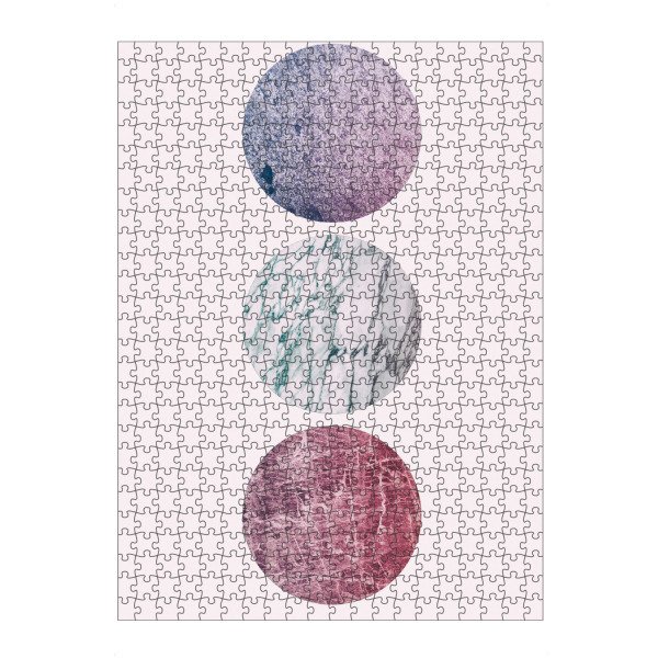 Puzzle Ravensburger "CLEAN Bubbles" artboxONE - Abstrakt,Geometrie,Galaxy - Kreis,Farben,Minimalistisch,Modern,Kunst - Bild kreis