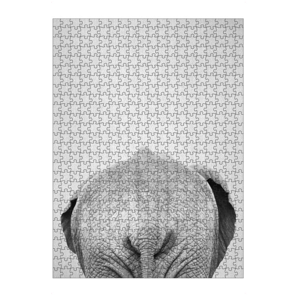 Puzzle Ravensburger "Elephant Tail - Black & White" artboxONE - Für Kinder,Tiere,Schwarzweiß,Reise / Afrika