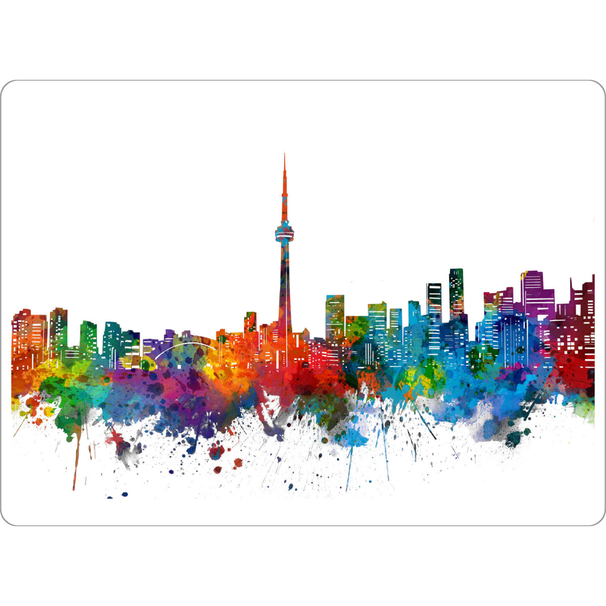 Tischset "Toronto skyline watercolor" artboxONE - Städte,Reise,Architektur
