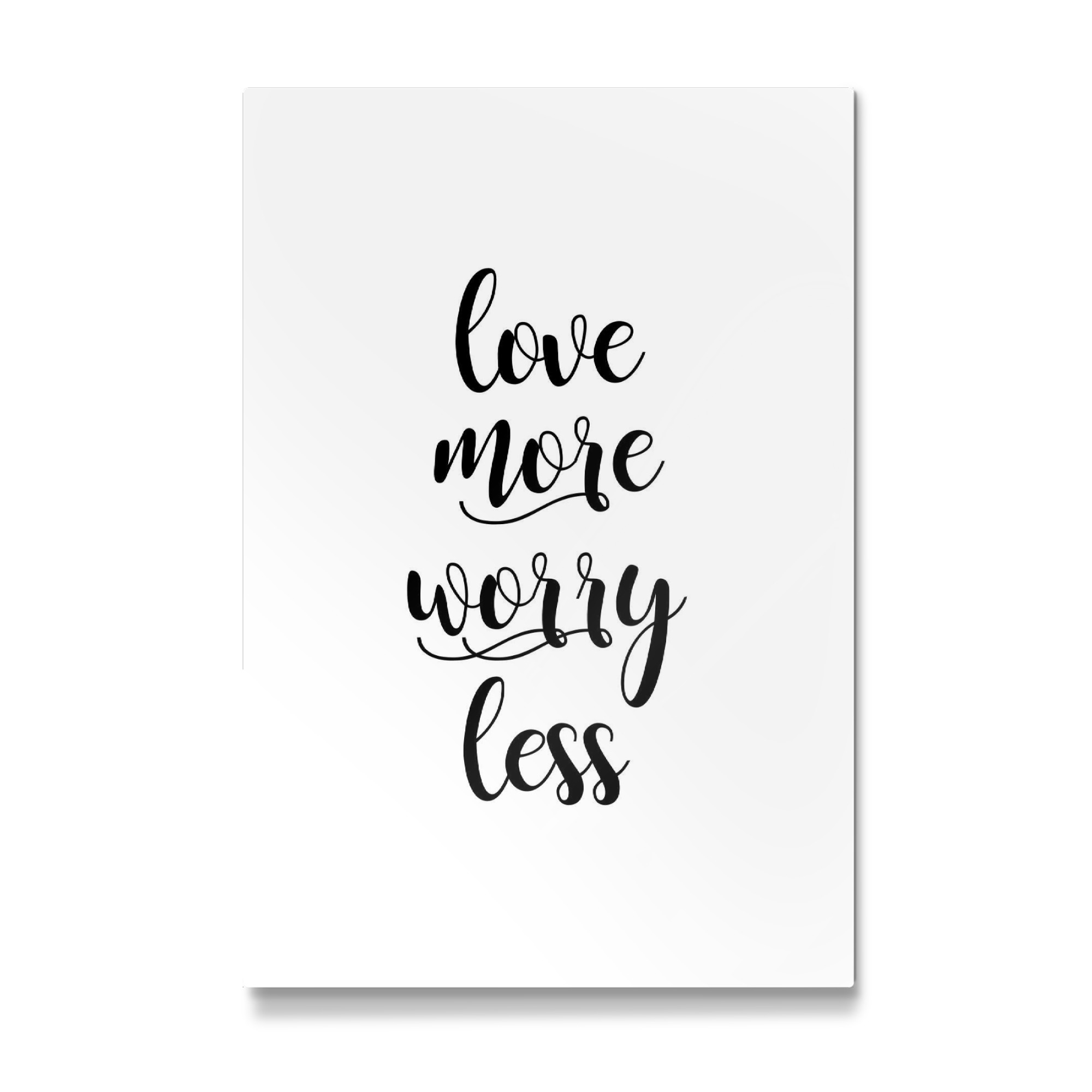 Galerie-Print "Love More Worry Less" 30x20 cm artboxONE