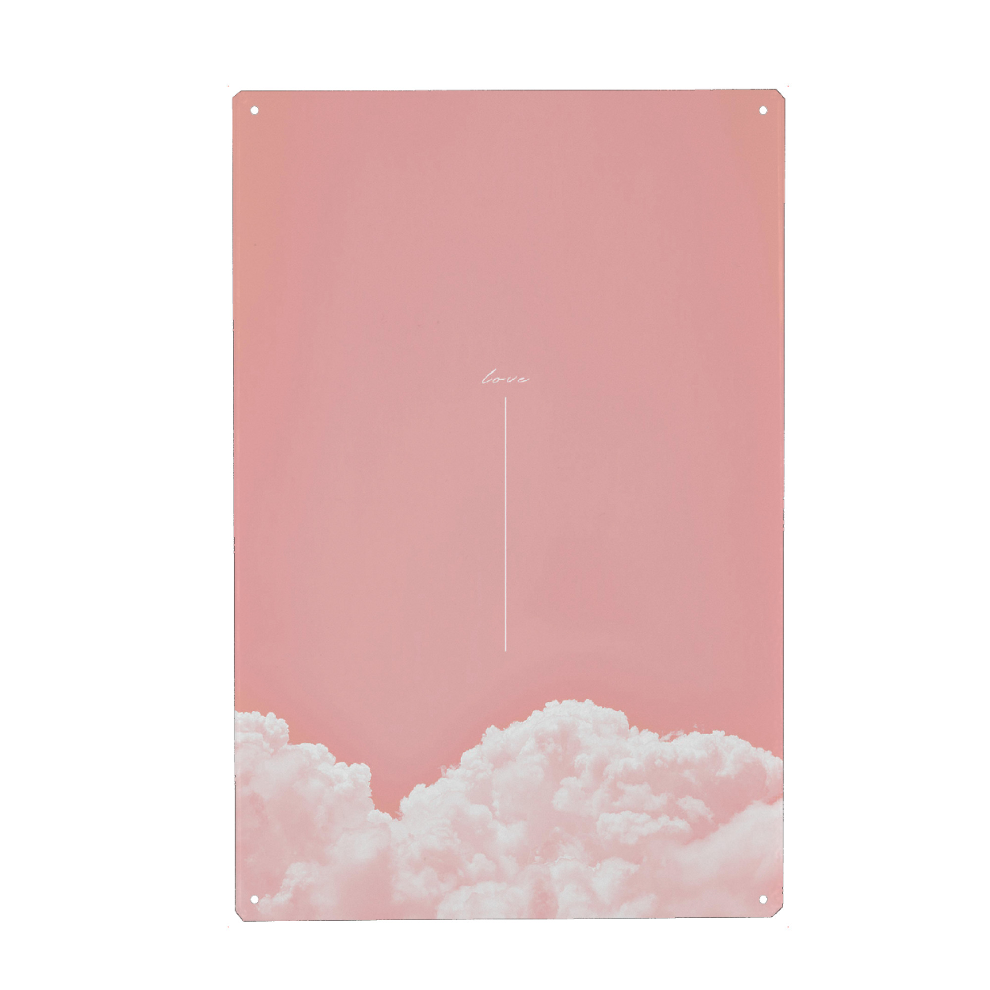 Holzbild "Lovely cloud" artboxONE - Liebe - Love,Liebe,Wolken,Pärchen,Cloud,Muttertag