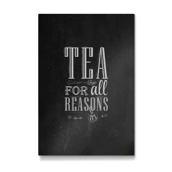 Galerie-Print "Tea for all reasons chalk" 30x20 cm artboxONE