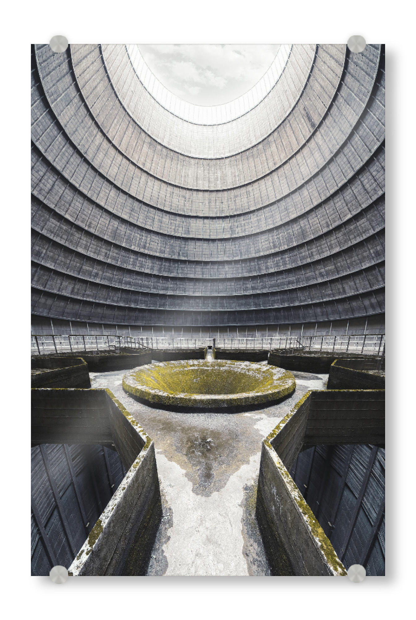 Acrylglasbild "IM Tower" artboxONE - Architektur - Decay,Abandoned,Lost,Place,Cooling,Tower